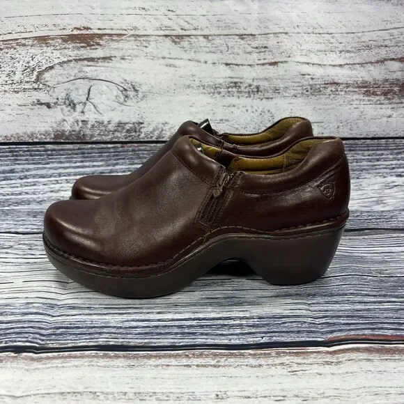 Ariat Brown Mules Comfortable Clogs - Picture 3 of 9
